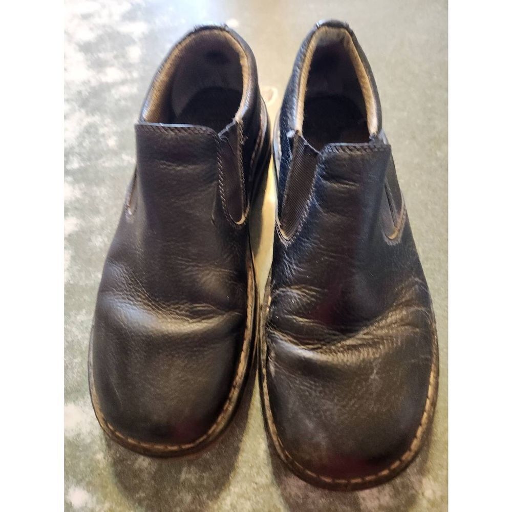 DR. MARTENS BRYCE Leather Pull-on Oxford Shoes Black Size 11 Men's